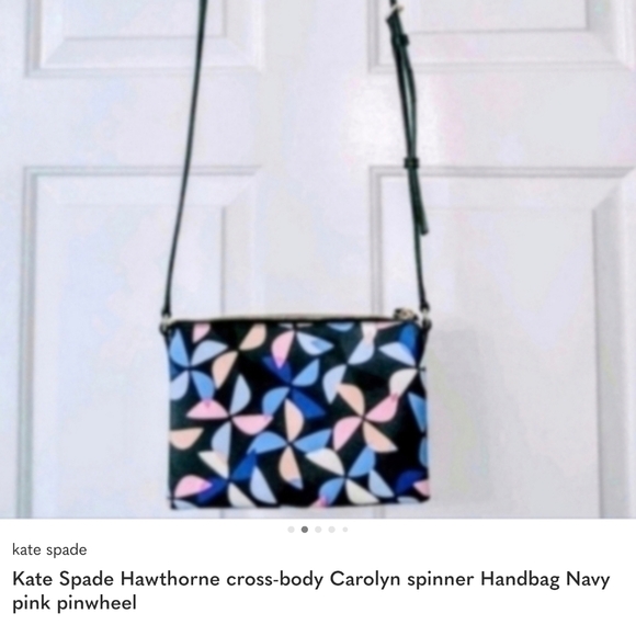 kate spade Handbags - 👋 FINAL MARKDOWN Kate Spade Hawthorne Lane Spinner Blue and Pink Crossbody Bag